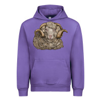 Tulip merino wool sheep head Urban Hoodie - LillyAllenDesigns