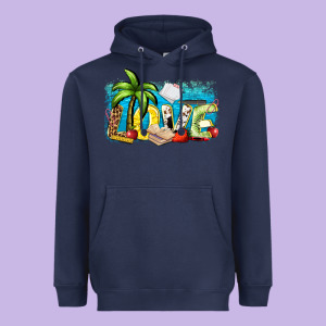 Love Summer Teacher Heavyweight Hoodie Designed By Zillion Design Studio