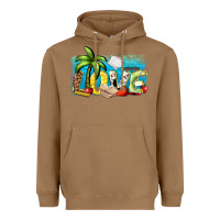 Toasted Coconut love summer teacher Heavyweight Hoodie - Zillion Design Studio