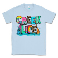 Dusty Blue creek life kayaking Classic Tee - Zillion Design Studio