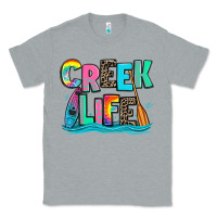 Heather Grey creek life kayaking Classic Tee - Zillion Design Studio