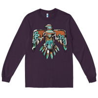 Plum thunderbird with gemstone Long Sleeve Tee - BarkalooDesign
