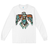White thunderbird with gemstone Long Sleeve Tee - BarkalooDesign