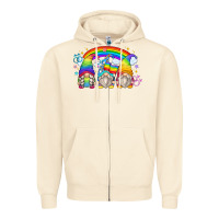 Sandshell lgbt gnomes Zipper Hoodie - Zillion Design Studio