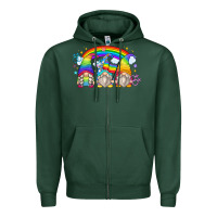 Sports Green lgbt gnomes Zipper Hoodie - Zillion Design Studio