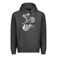 Charcoal Heather Koala Premium Hoodie - LillyAllenDesigns