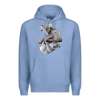Colony Blue Koala Premium Hoodie - LillyAllenDesigns