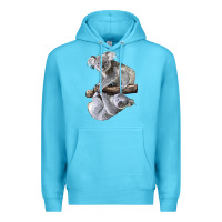 Ocean Blue Koala Premium Hoodie - LillyAllenDesigns