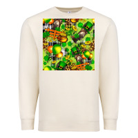 Sandshell St. Patrick's Donkey With Shamrock Seamless Premium Sweatshirt - FaDigitalArtStudio