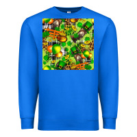 True Royal St. Patrick's Donkey With Shamrock Seamless Premium Sweatshirt - FaDigitalArtStudio