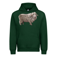 Forest Green rambouillet sheep Urban Hoodie - LillyAllenDesigns