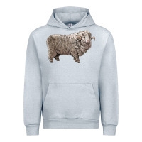 Heather Grey rambouillet sheep Urban Hoodie - LillyAllenDesigns