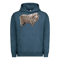 Pigment Midnight Navy rambouillet sheep Urban Hoodie - LillyAllenDesigns