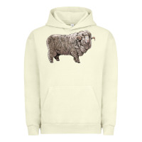 Pigment Pistachio rambouillet sheep Urban Hoodie - LillyAllenDesigns