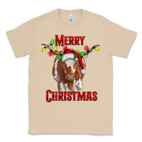 Mushroom Merry Christmas Longhorn Cow Classic Tee - RanaPortraitStore