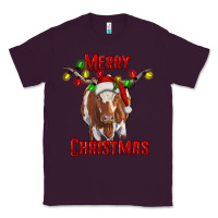 Plum Merry Christmas Longhorn Cow Classic Tee - RanaPortraitStore
