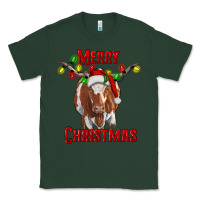Sports Green Merry Christmas Longhorn Cow Classic Tee - RanaPortraitStore