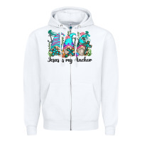 White jesus is my anchor gnomes Zipper Hoodie - Zillion Design Studio