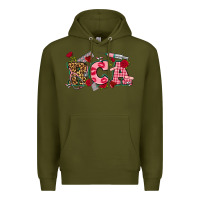 Army Green valentines day rca Premium Hoodie - NancyCooperArtShop