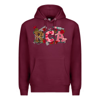 Burgundy valentines day rca Premium Hoodie - NancyCooperArtShop