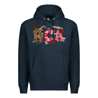 Navy valentines day rca Premium Hoodie - NancyCooperArtShop
