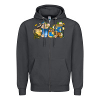 Louisiana Coffee Cups Zipper Hoodie | Teevron