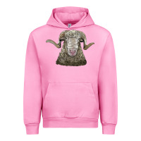 Fuchsia Pink rambouillet sheep head Urban Hoodie - LillyAllenDesigns