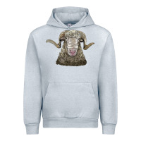 Heather Grey rambouillet sheep head Urban Hoodie - LillyAllenDesigns