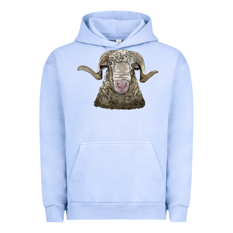 Rambouillet Sheep Head Urban Hoodie by LillyAllenDesigns | Teevron