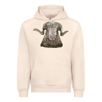 Sandshell rambouillet sheep head Urban Hoodie - LillyAllenDesigns