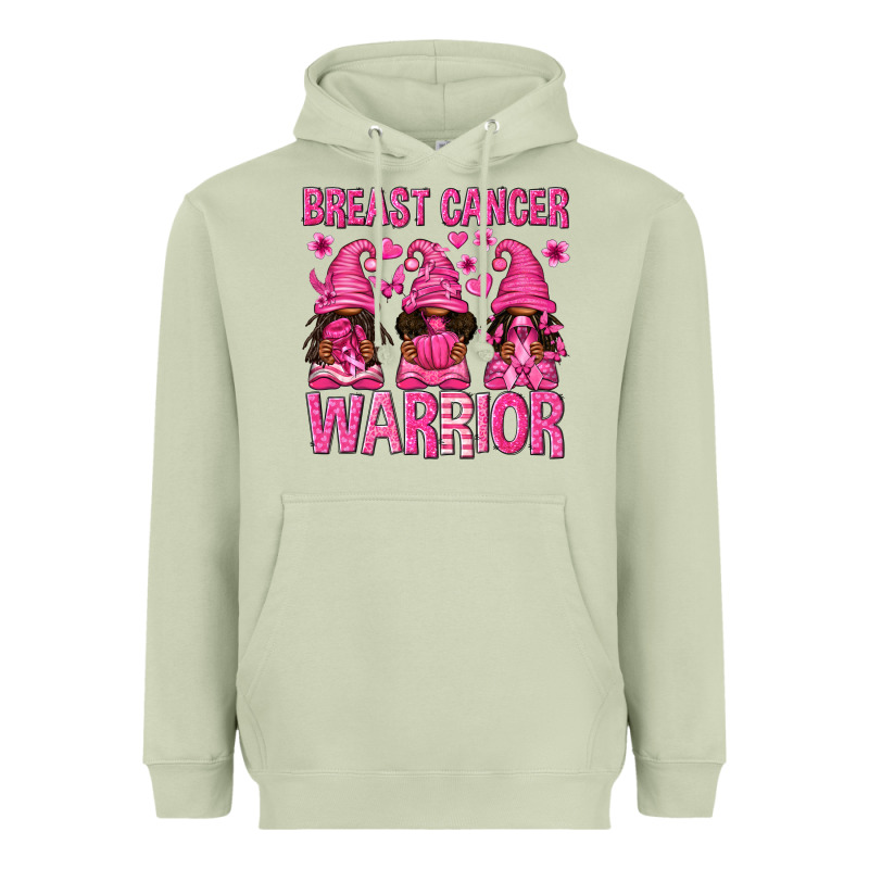 Breast Cancer Warrior Afro Gnomes Heavyweight Hoodie by texasbilliewilder | Teevron
