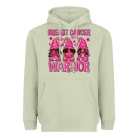 Matcha Breast Cancer Warrior Afro Gnomes Heavyweight Hoodie - texasbilliewilder