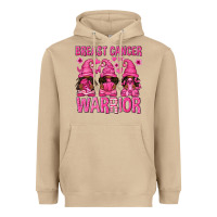 Mushroom Breast Cancer Warrior Afro Gnomes Heavyweight Hoodie - texasbilliewilder