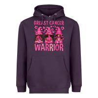 Plum Breast Cancer Warrior Afro Gnomes Heavyweight Hoodie - texasbilliewilder