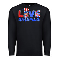 Black love america gnome Premium Sweatshirt - HRA Design Shop