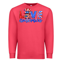 Cardinal love america gnome Premium Sweatshirt - HRA Design Shop