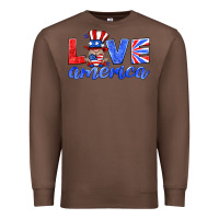 Love America Gnome Premium Sweatshirt | Teevron