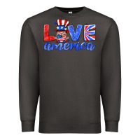 Smoke love america gnome Premium Sweatshirt - HRA Design Shop