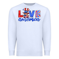 White love america gnome Premium Sweatshirt - HRA Design Shop