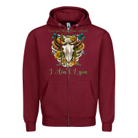 Burgundy love you till my lungs give out i aint lying Zipper Hoodie - texasbilliewilder