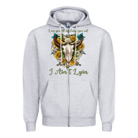 Heather Grey love you till my lungs give out i aint lying Zipper Hoodie - texasbilliewilder