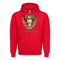 Red love you till my lungs give out i aint lying Zipper Hoodie - texasbilliewilder