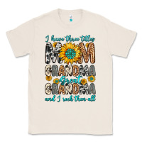Natural i have three tittles mom grandma great grandma Classic Tee - Zillion Design Studio