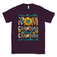 Plum i have three tittles mom grandma great grandma Classic Tee - Zillion Design Studio