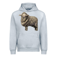 Heather Grey merino wool sheep Urban Hoodie - LillyAllenDesigns