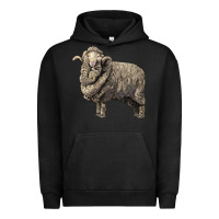 Pigment Black merino wool sheep Urban Hoodie - LillyAllenDesigns