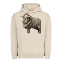 Pigment French Oak merino wool sheep Urban Hoodie - LillyAllenDesigns