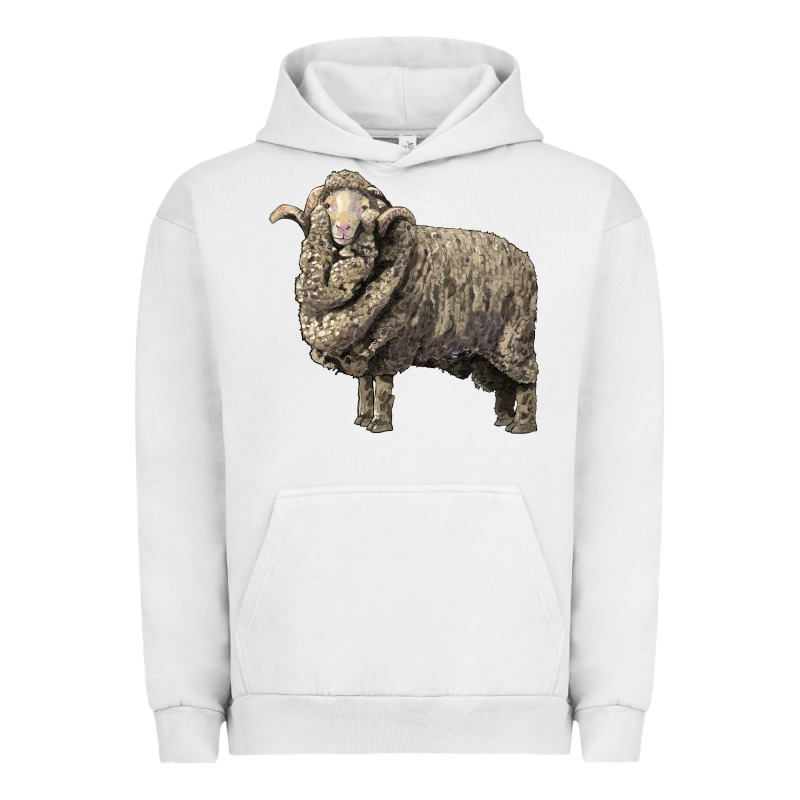 Merino Wool Sheep Urban Hoodie by LillyAllenDesigns | Teevron