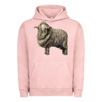 Pigment Salmon merino wool sheep Urban Hoodie - LillyAllenDesigns