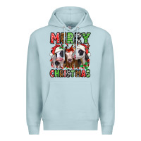 Blue Mist merry christmas heifers Premium Hoodie - Jasminsmagicworld